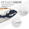 Housse de coussin en velours à motif de ciel étoilé onirique - 45 x 45 cm | OKOMALL