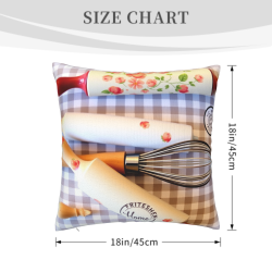 Декоративная подушка в винтажном стиле для кухни - 45x45 см | Okomall