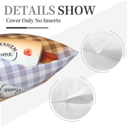 Coperchio Cuscino Vintage a Tema Cucina - 45x45 cm | Okomall
