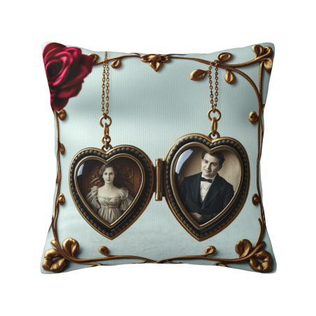 Funda de cojín de felpa Vintage Gentleman | 45x45 cm | Okomall