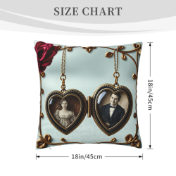 Vintage Gentleman Plush Pillow Cover | 18x18 Inch | Okomall