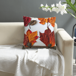 Coperte per Cuscini Morbidi a Foglie d'Autunno - 45x45 cm | Okomall