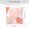 Funda de Almohada de Corazón Abstracto de Felpa - Okomall