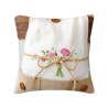 Romantischer Plüsch-Kissenbezug mit Blumenmuster - Okomall