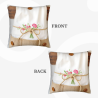 Funda de Almohada de Felpa Floral Romántica - Okomall