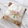 Housse de Coussin en Peluche Florale Romantique - Okomall