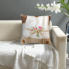 Romantischer Plüsch-Kissenbezug mit Blumenmuster - Okomall