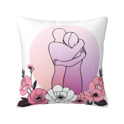 Coperte per Cuscini in Peluche Floreali a Linea Romantica - Okomall