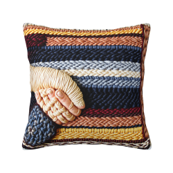 Coussin Décoratif en Peluche à Motif Géométrique - Okomall