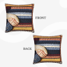 Coussin Décoratif en Peluche à Motif Géométrique - Okomall