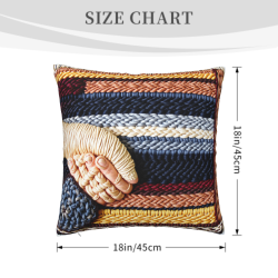 Coperta per Cuscino Geometrico in Peluche - Okomall