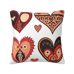 Coperchio Cuscino in Peluche con Motivo Geometrico Creativo - Okomall