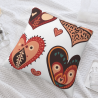 Coperchio Cuscino in Peluche con Motivo Geometrico Creativo - Okomall