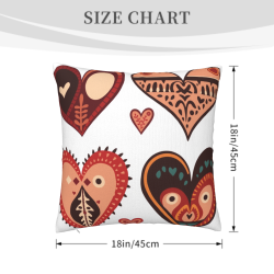 Housse de Coussin en Peluche à Motif Géométrique Créatif - Okomall
