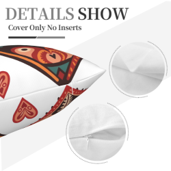 Housse de Coussin en Peluche à Motif Géométrique Créatif - Okomall
