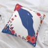 Floral Hand Art Plush Pillow Cover - Okomall