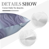 Funda de almohada de felpa doble cara 18x18 pulgadas (Diseño de chica hermosa)