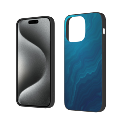Чехол для iPhone 15 Pro/Pro Max - Синий волнистый узор | okomall