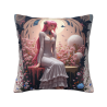 18x18 Zoll Doppelseitiger Plüsch-Kissenbezug mit Anime-Mädchen-Druck