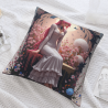 18x18 Zoll Doppelseitiger Plüsch-Kissenbezug mit Anime-Mädchen-Druck