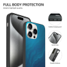 iPhone 15 Pro/Pro Max 手机壳 - 蓝色波纹纹理 | okomall
