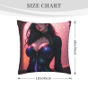 Funda de almohada de felpa doble cara de 18x18 pulgadas con diseño de mujer sexy