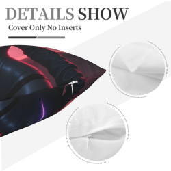 Copricuscino in peluche doppia faccia 18x18 pollici con motivo di donna sexy
