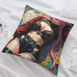 Housse de Coussin Fille Artistique - Okomall