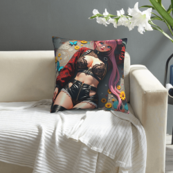 غطاء وسادة فتاة فنية - Okomall
