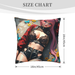 Housse de Coussin Fille Artistique - Okomall