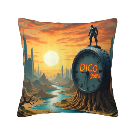 Coussin en Peluche Décorant un Paysage de Montagne Étoilée - Okomall