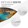 Coussin en Peluche Décorant un Paysage de Montagne Étoilée - Okomall