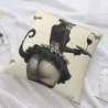 双面毛绒性感女仆图案 18x18 英寸抱枕套