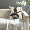 Double - Sided Plush Pillowcase with Sexy Maid Pattern, 18x18 Inches