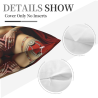 Funda de almohada de felpa doble cara de 18x18 pulgadas con diseño de belleza exótica