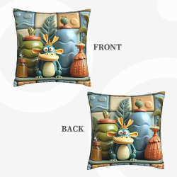 Enchanted Forest Plush Pillow Cover - Okomall