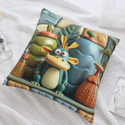 Enchanted Forest Plush Pillow Cover - Okomall