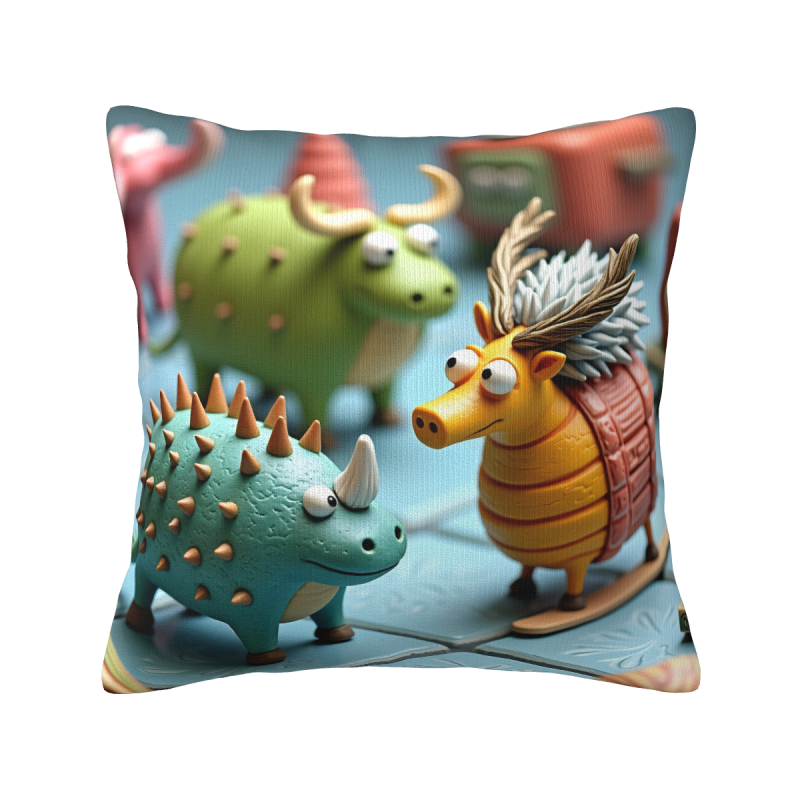 Cute Cartoon Cow Pillow Cover - Okomall