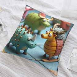 Cute Cartoon Cow Pillow Cover - Okomall