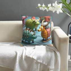 Cute Cartoon Cow Pillow Cover - Okomall
