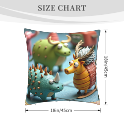 Cute Cartoon Cow Pillow Cover - Okomall