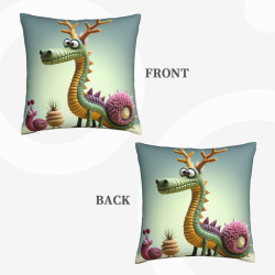 Housse de Coussin en Peluche avec Esprit de la Forêt - Okomall