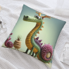 Housse de Coussin en Peluche avec Esprit de la Forêt - Okomall