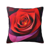 18x18 Inch Double - Sided Plush Pillowcase with Rose Pattern