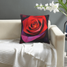 18x18 Inch Double - Sided Plush Pillowcase with Rose Pattern