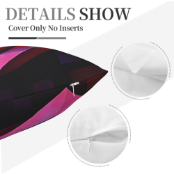 Funda de almohada de felpa doble cara de 18x18 pulgadas con diseño de rosa