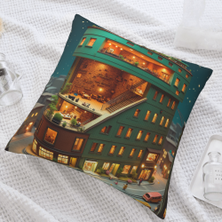 Housse de coussin moelleuse City Stroll - 18x18 pouces