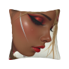 18x18英寸雙面毛絨精緻女性圖案抱枕套