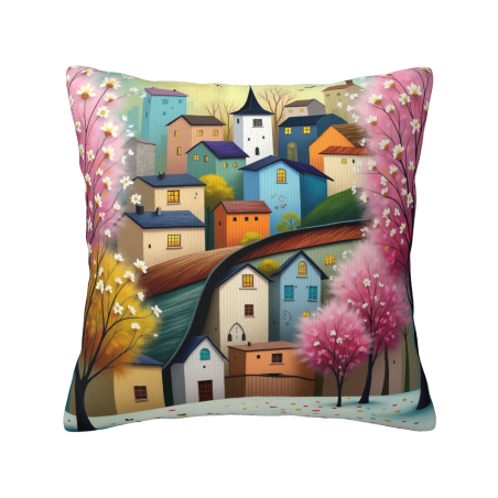 Fodera per cuscino in peluche doppia faccia stampata 18x18 pollici