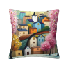 Funda de Almohada de Peluche Impresa de Doble Cara de 45x45 cm (18x18 pulgadas)